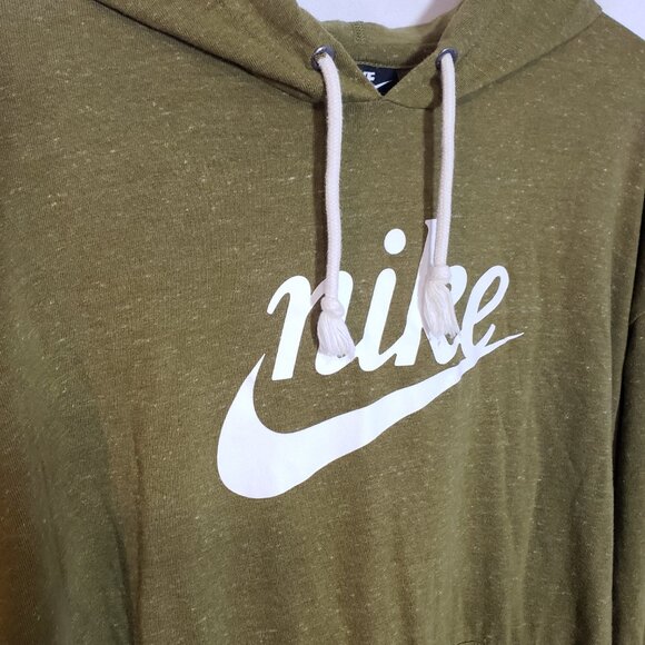 Nike size XL army green hooded sweater - Picture 2 of 7